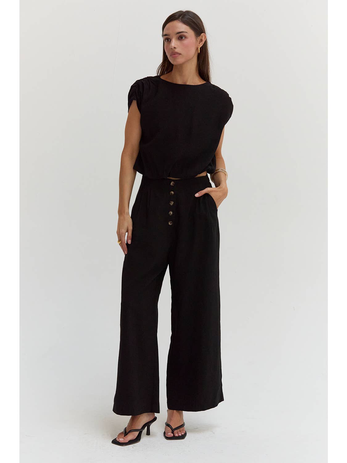 Samara High Waisted Culotte Pants