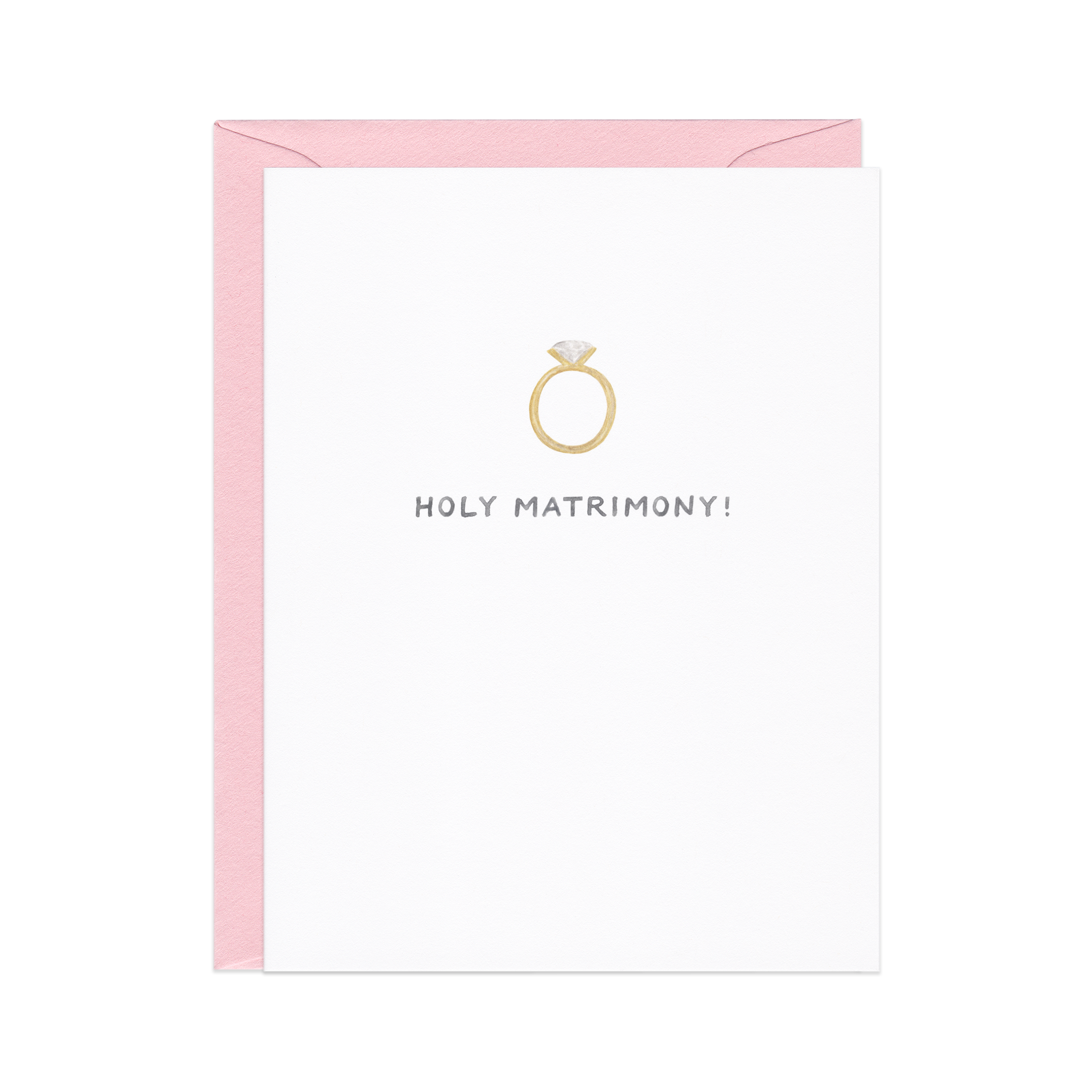 Holy Matrimony Wedding Card