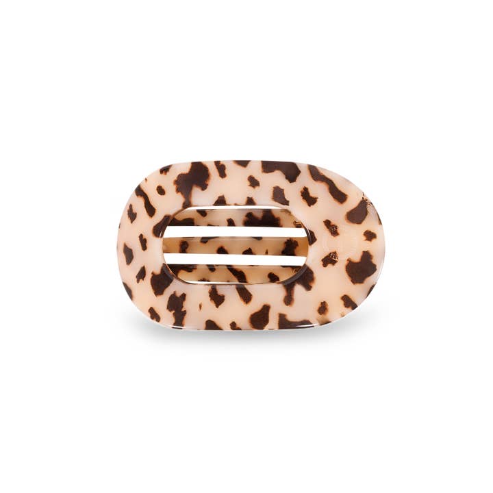 Blonde Tortoise Flat Round Clip