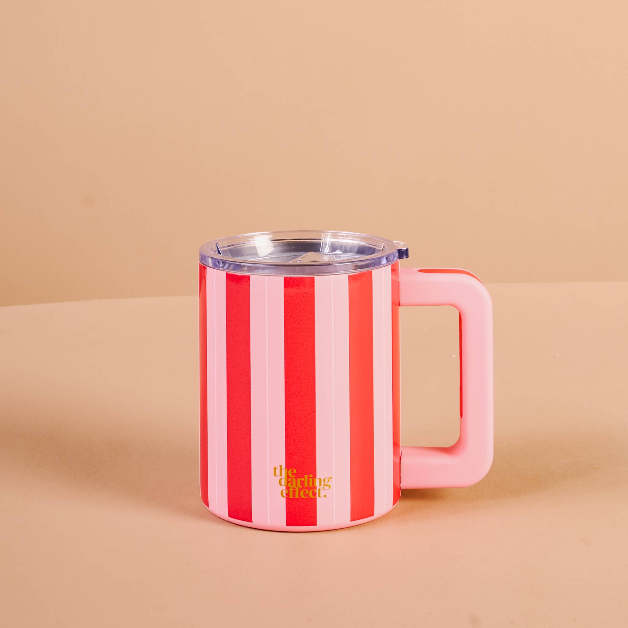 Peppermint Stripes 14 oz Insulated Mug