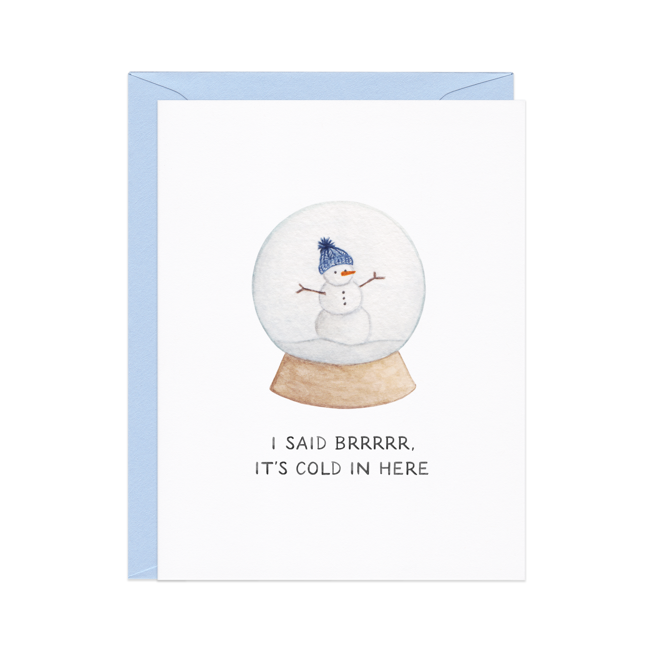 Brr It's Cold In Here Millennial Holiday Card