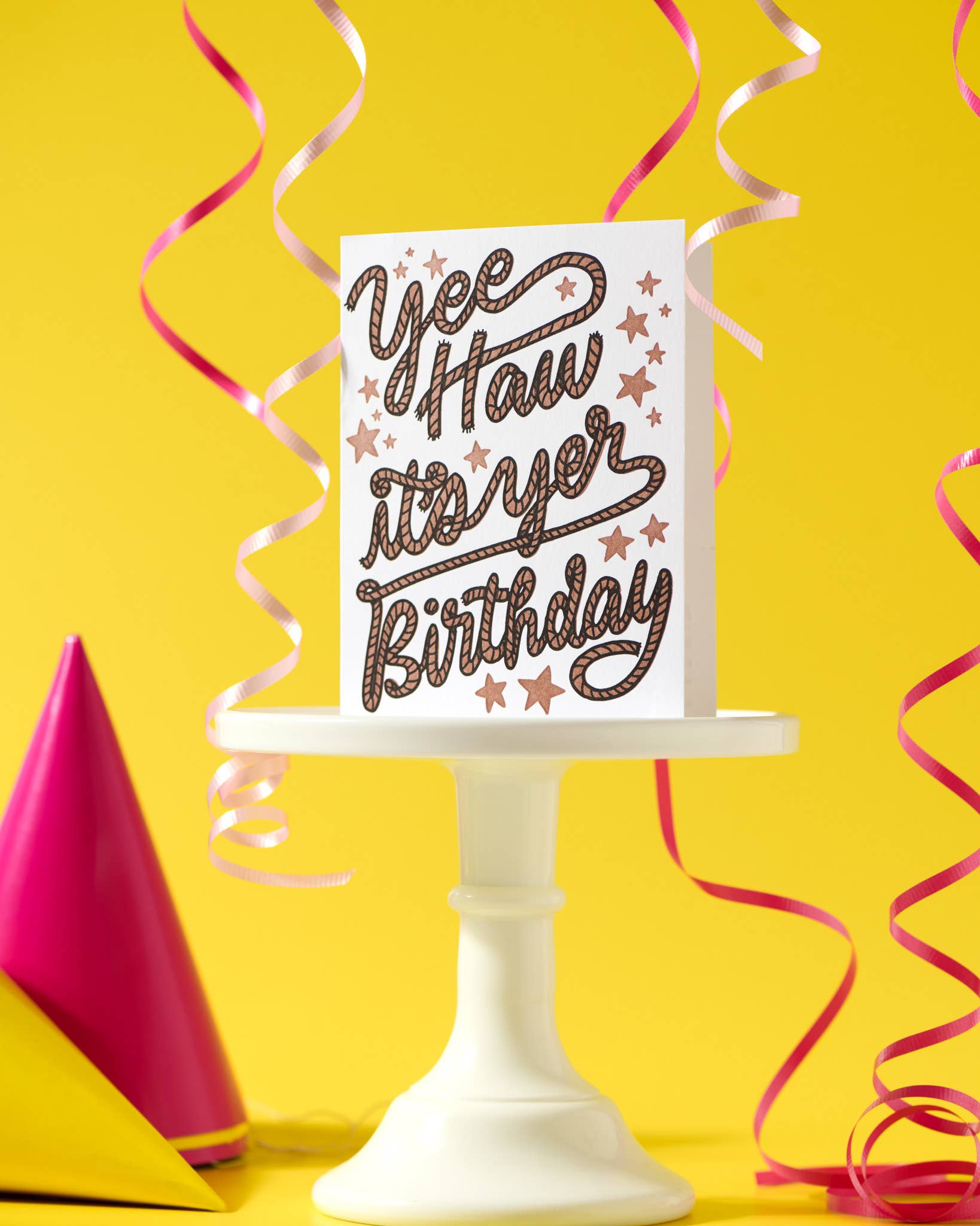 Yee Haw Lasso Letterpress Card