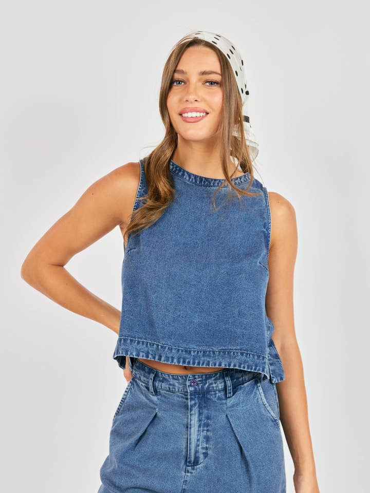 It's Pouring Sleeveless Top