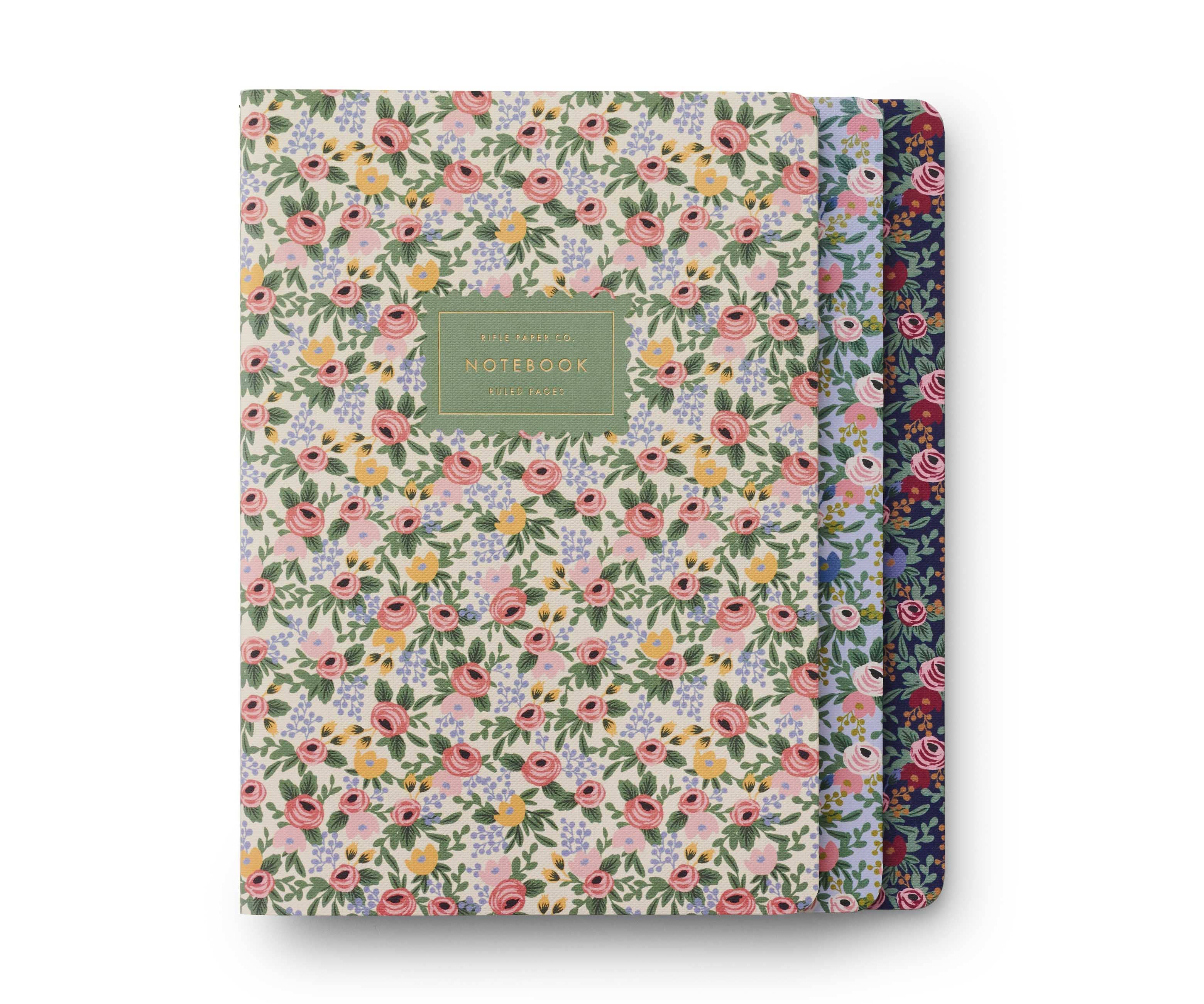 Rosa Assorted Set of 3 Notebooks