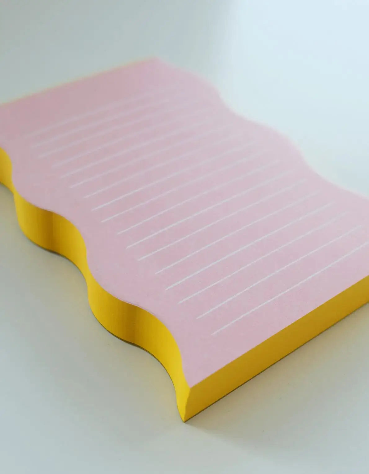 Pink + Yellow Wavy Notepad