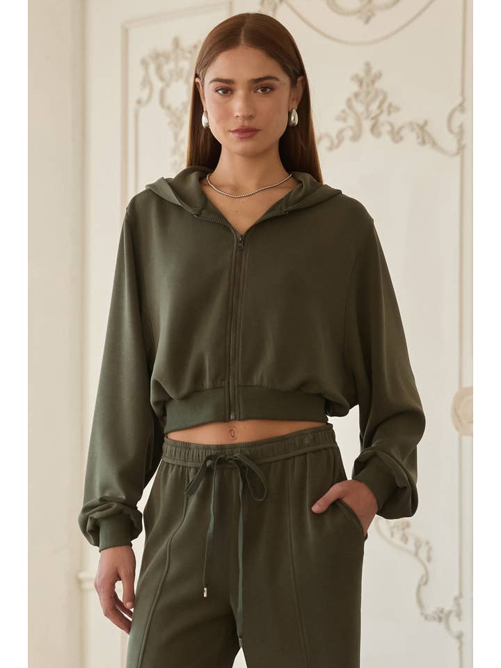 Jetsetter Hooded Jacket - Dark Olive