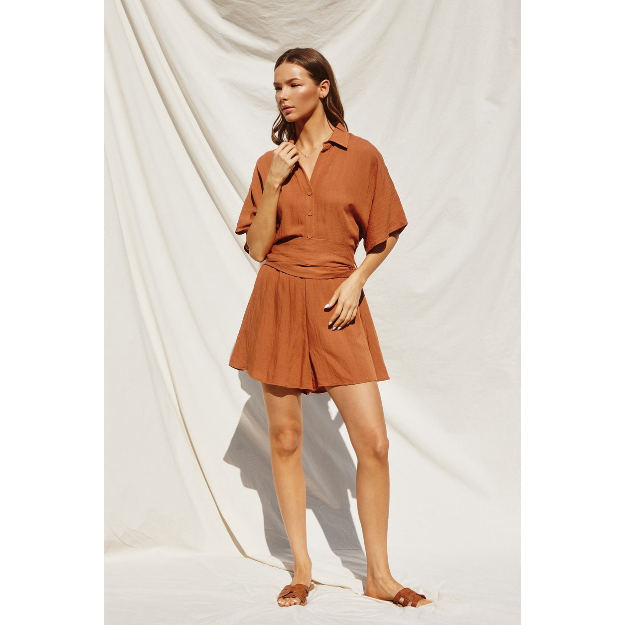 Breezy Button Up Romper