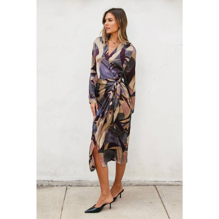 Notable Sensation Midi Wrap Dress