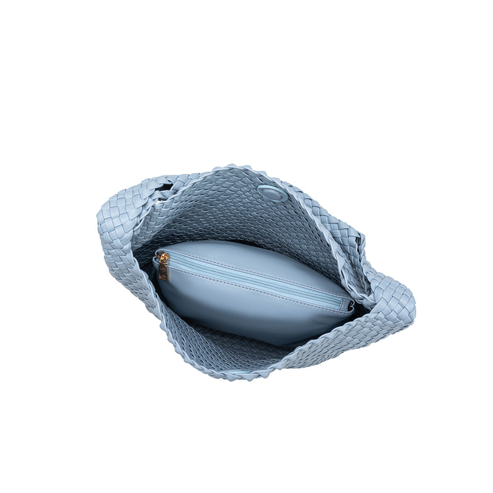 Johanna Large Vegan Shoulder Bag - Blue