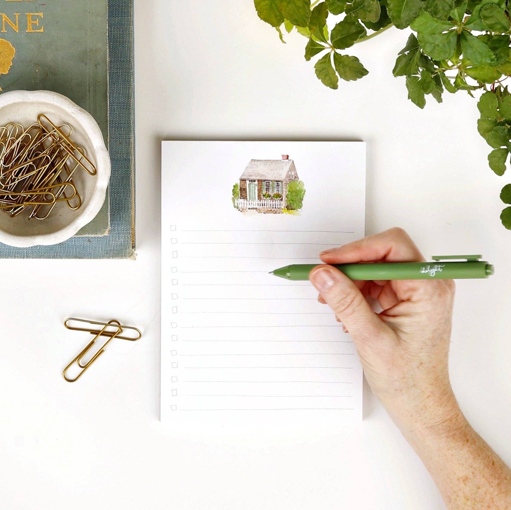 Hydrangea Bouquet Checklist Notepad