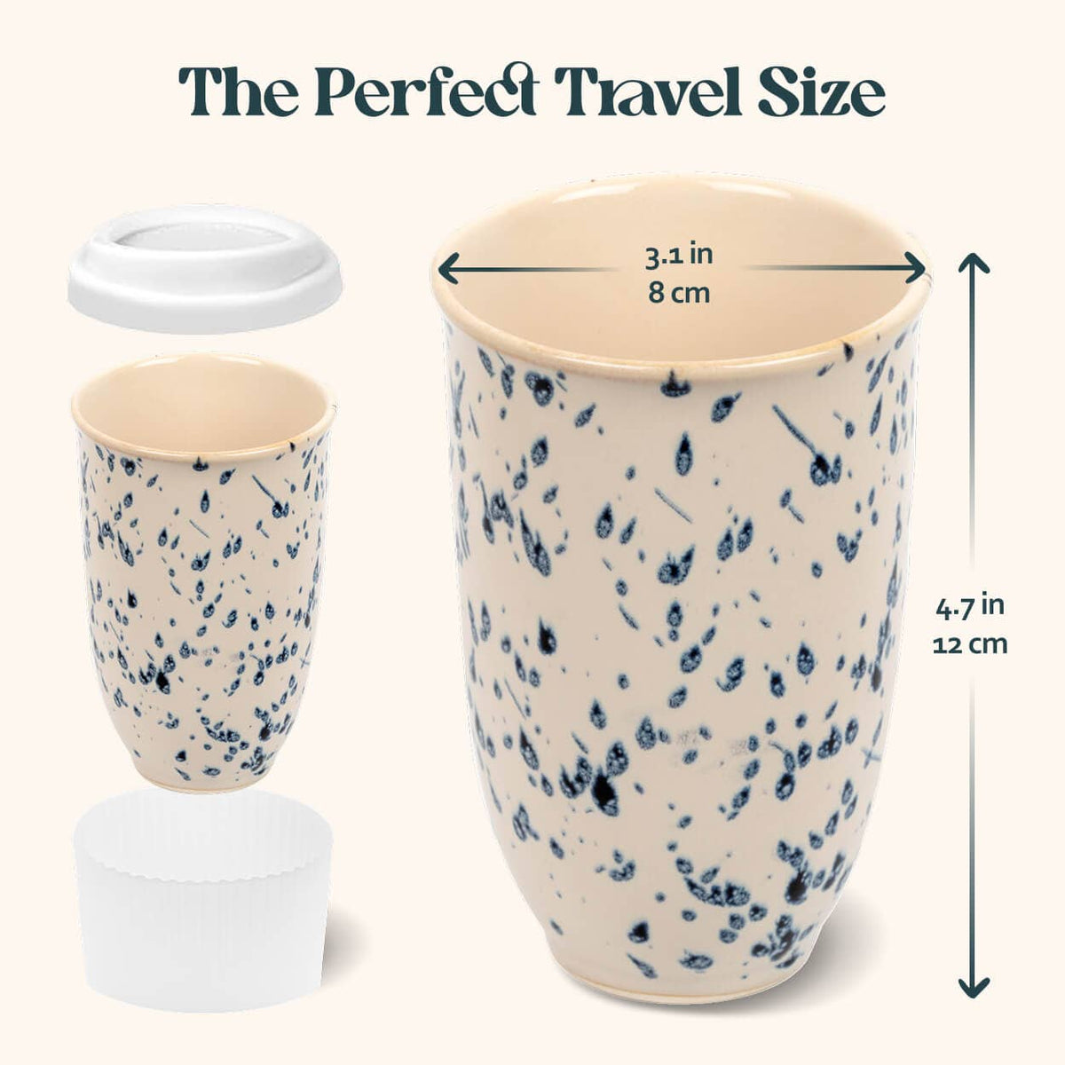 Orchid Ceramic Travel Mug – 12 oz