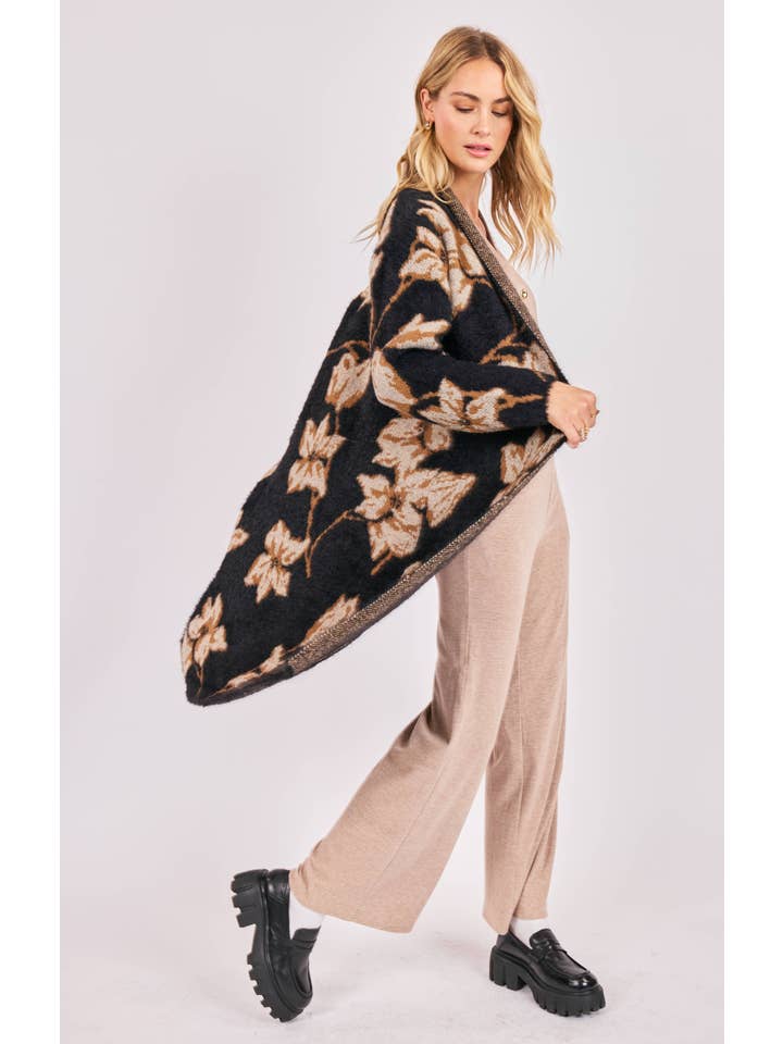 Emory Floral Knit Duster Cardigan