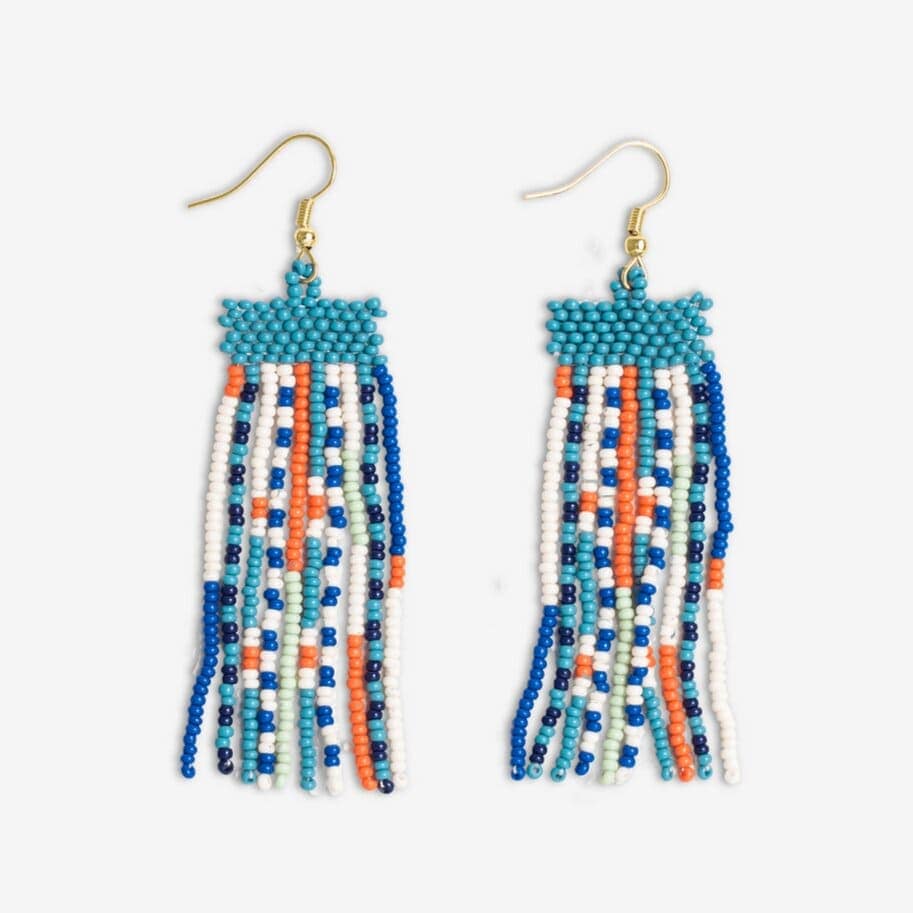 Adaline Fringe Beaded Earrings