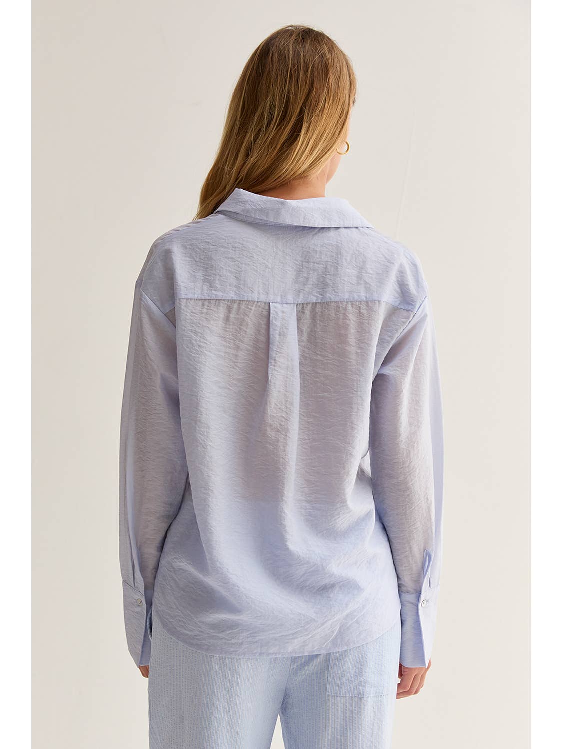 Nadia Sheer Button Up