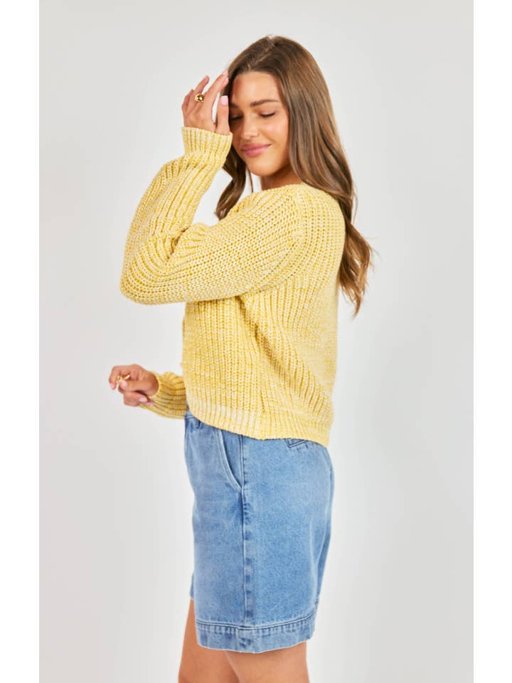 Sunroof Tulip Hem Cardigan