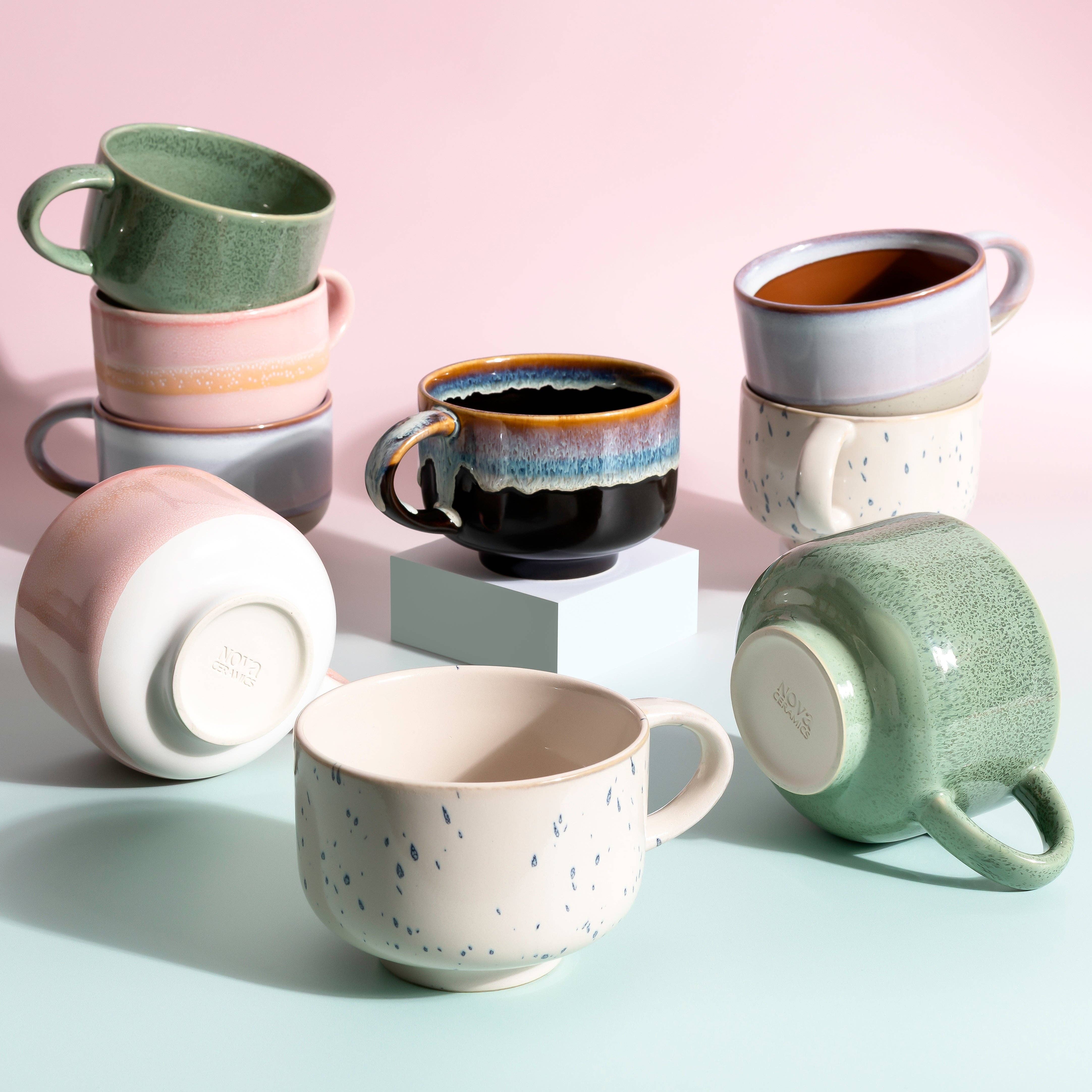 Orchid Ceramic Handmade Mug