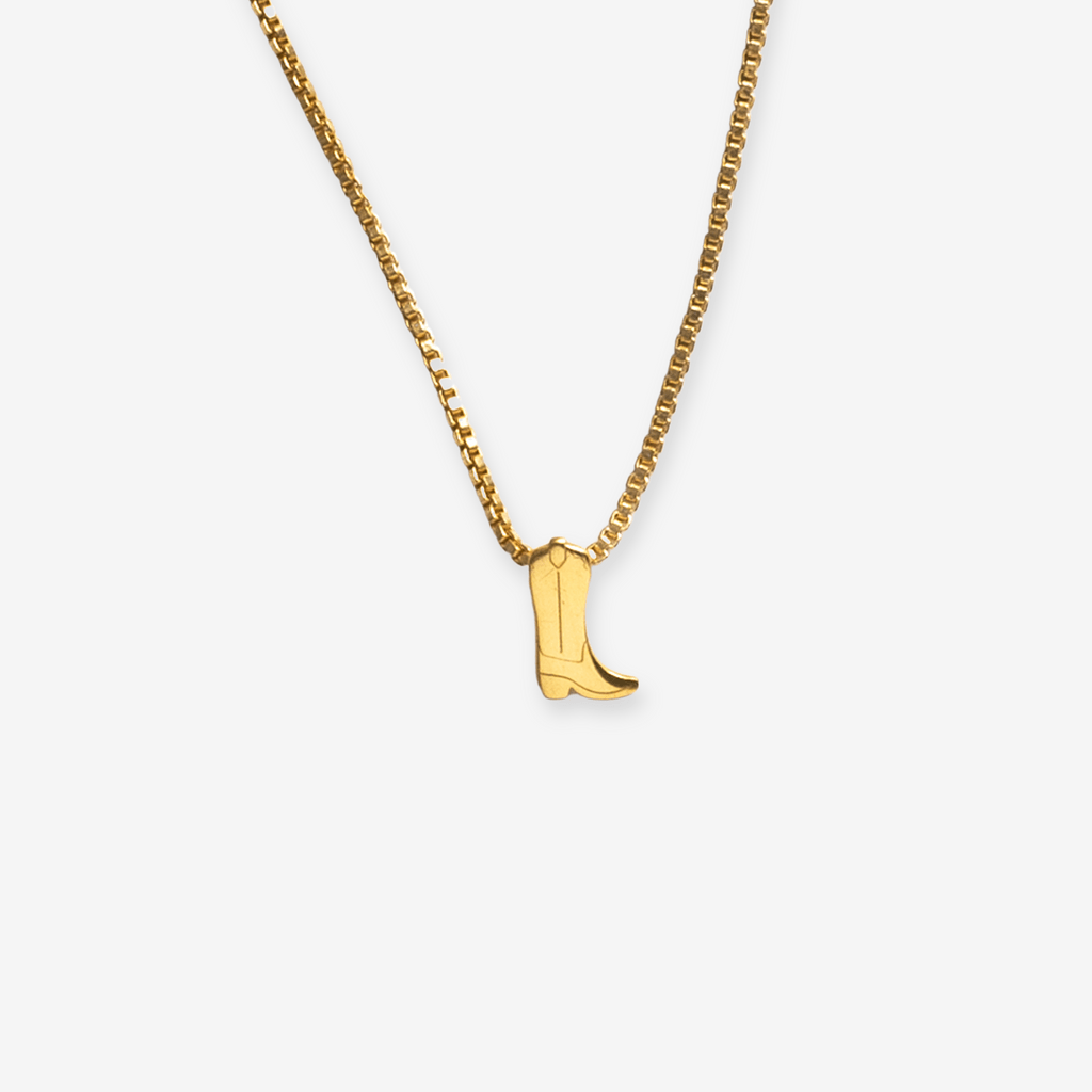 Alice Cowboy Boot Pendant Necklace