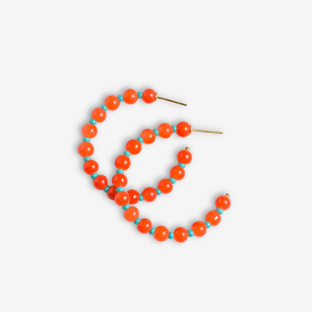 Angela Stone Hoop Earrings