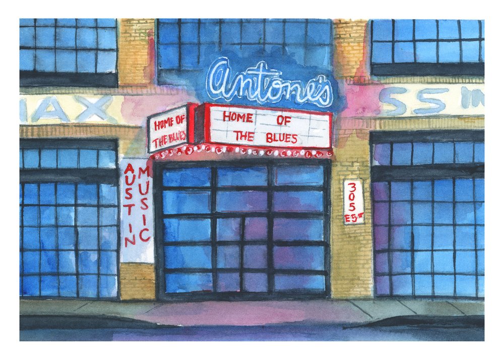 Coloring ATX Postcard