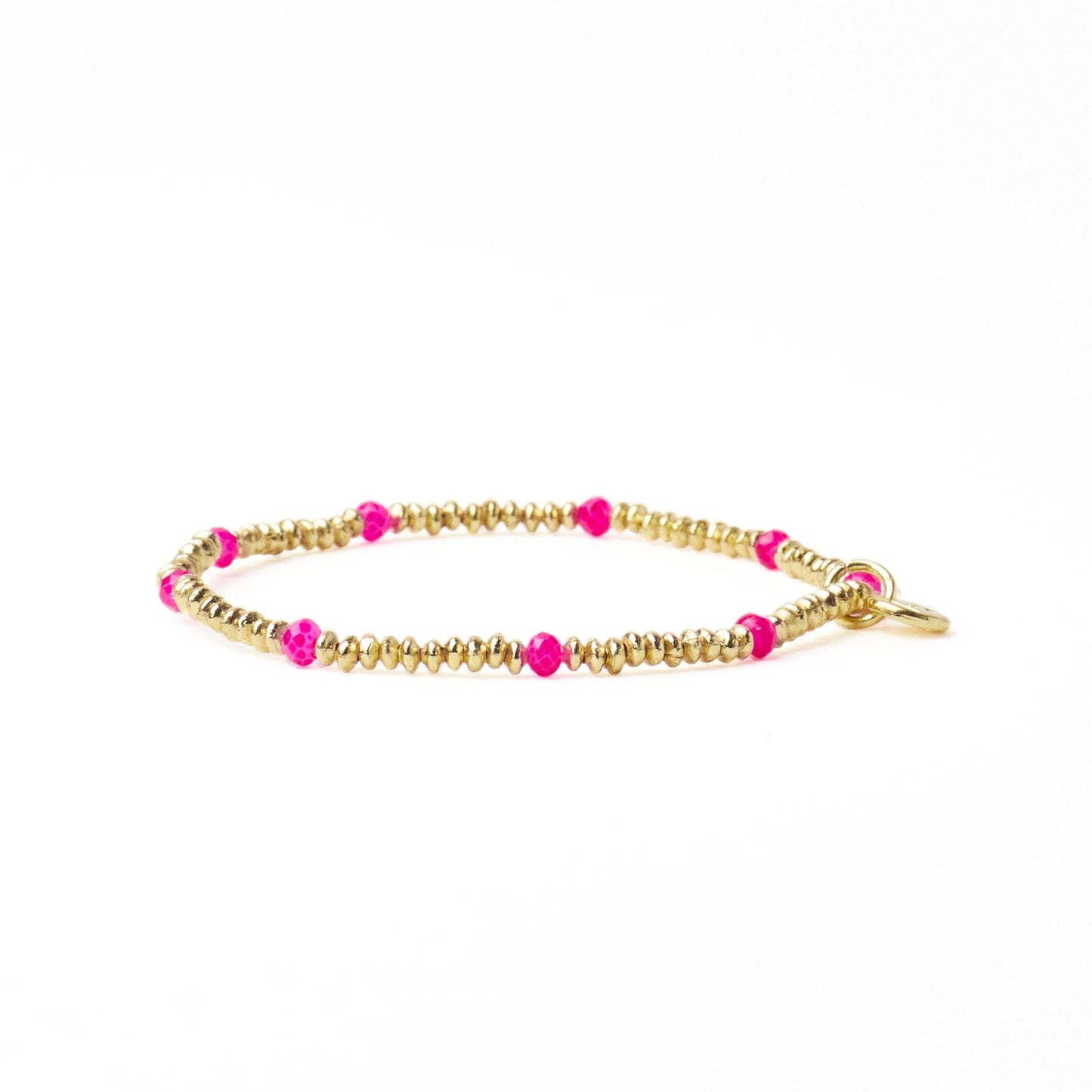 Ashley Small Brass + Crystal Stretch Bracelet