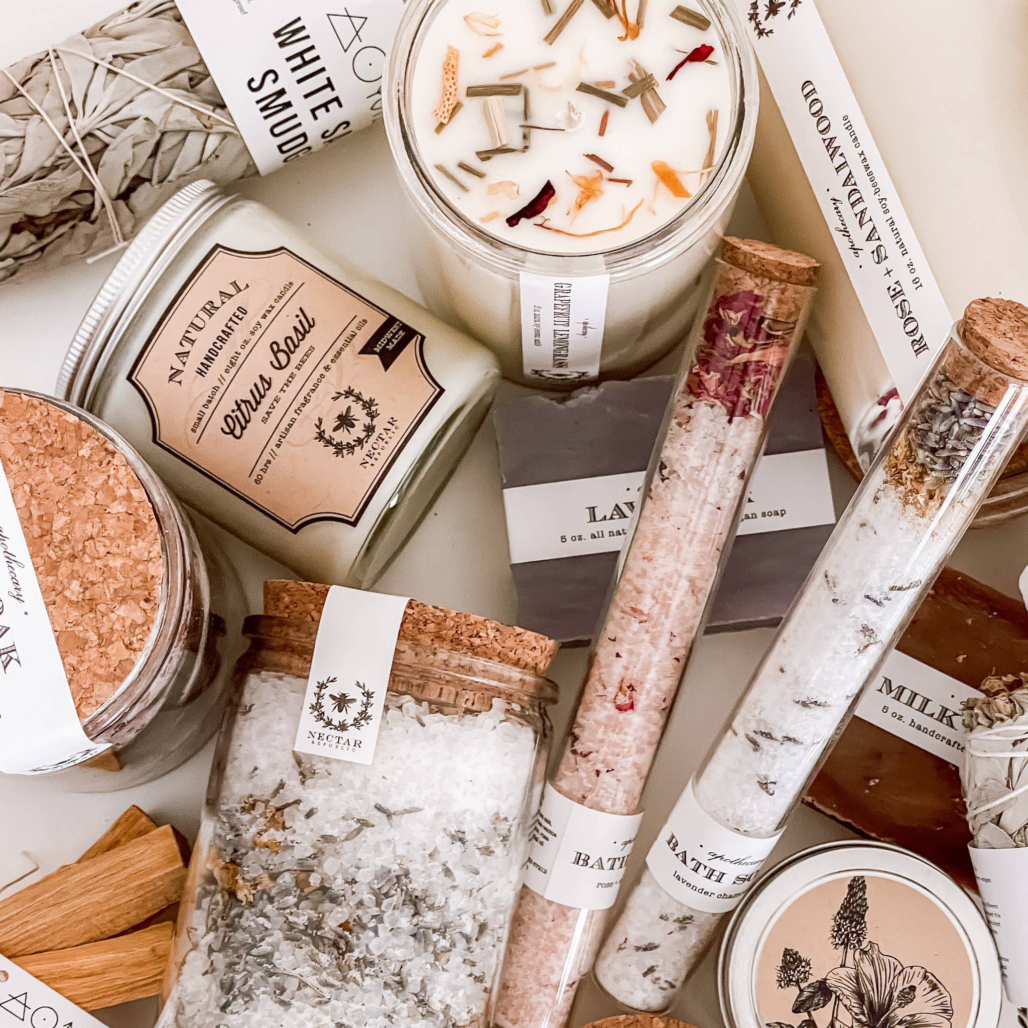 Rose Sandalwood : Bath Soak Tube