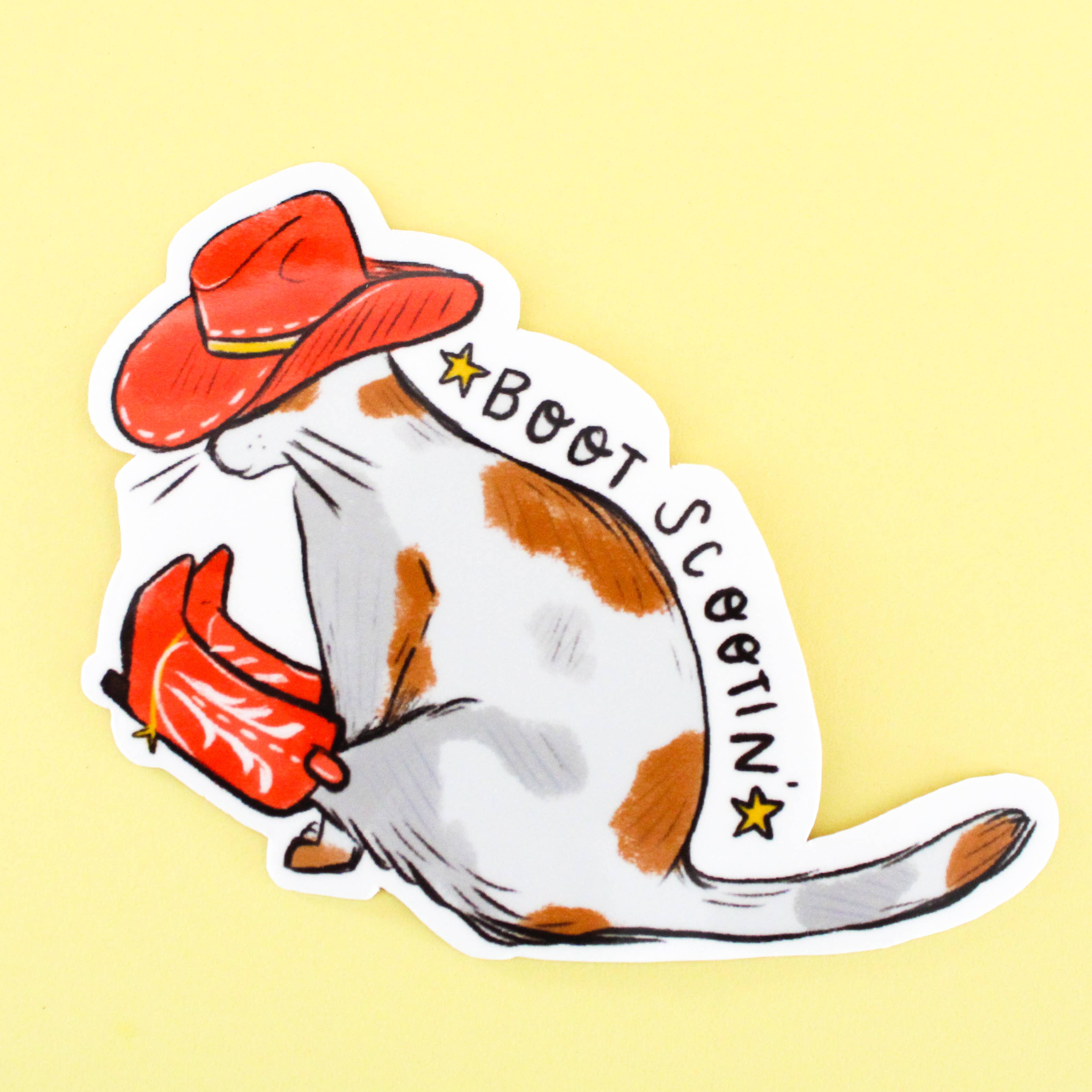 Scootin' Kitty Sticker