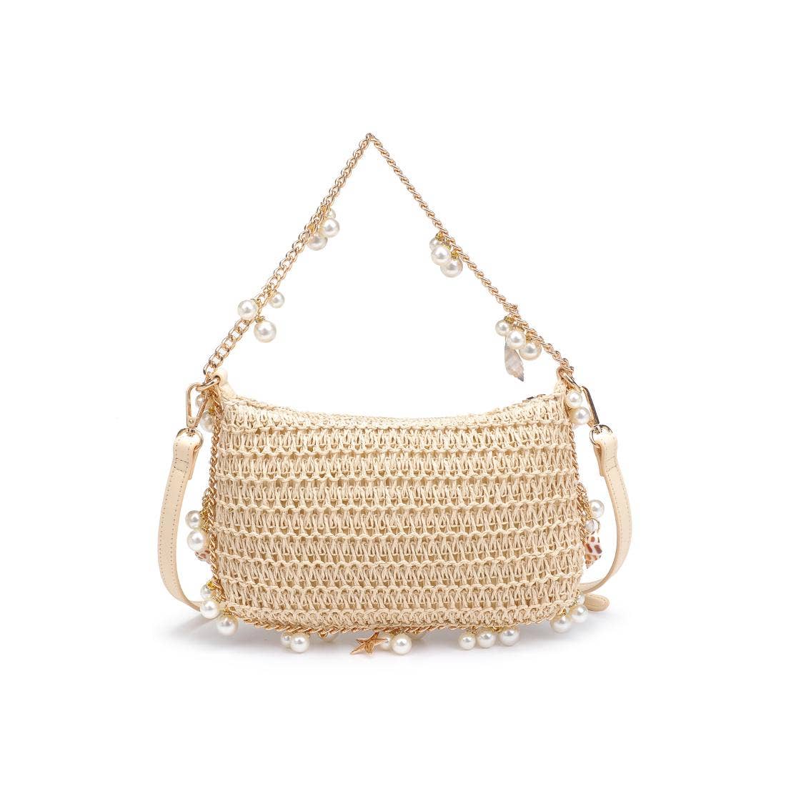 Steph Seashell Straw Bag - Natural