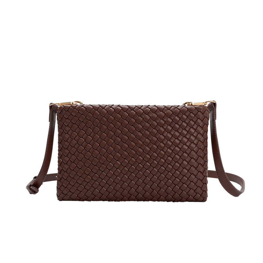 Daisy Espresso Recycled Vegan Crossbody Bag
