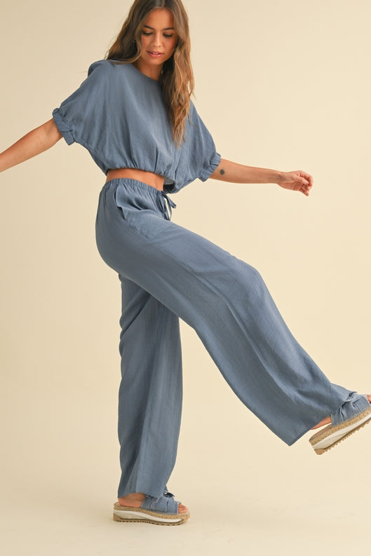 Textured Fabric Loose Pants *FINAL SALE*