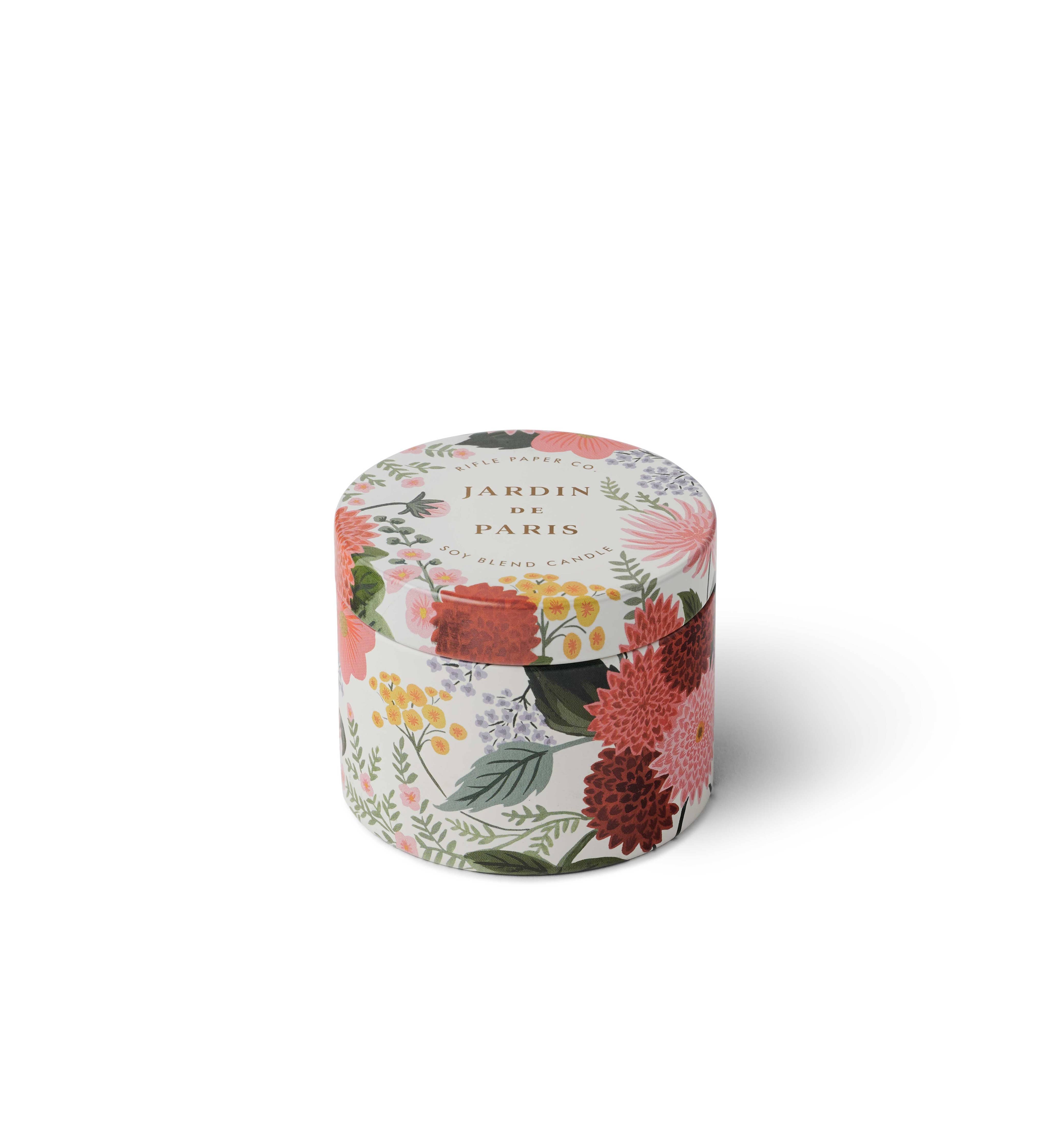 Dahlia Jardin de Paris Tin Candle
