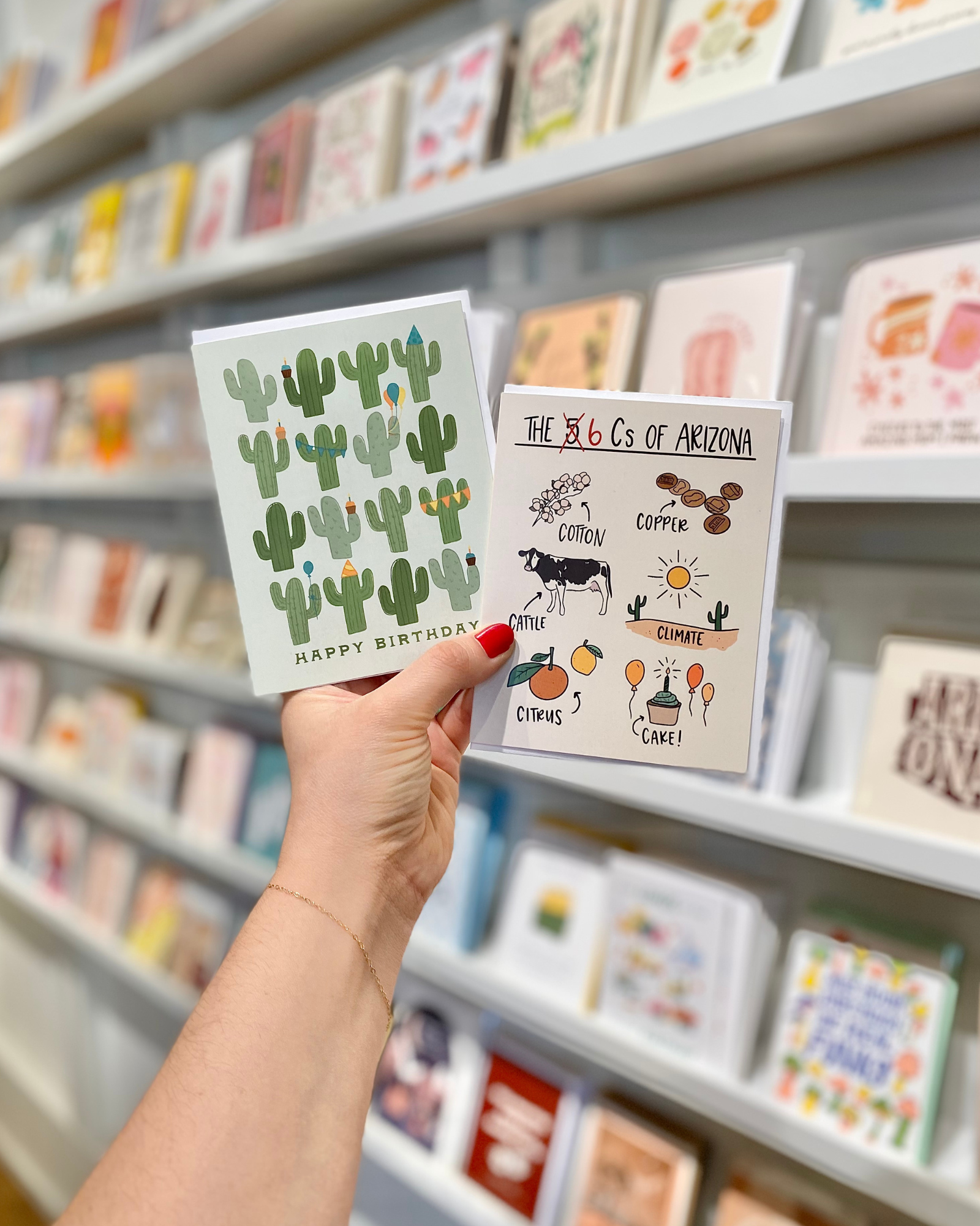 Cacti Birthday Greeting Card