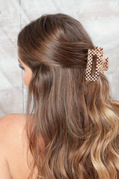 Rectangle Cellulose Hair Claw Clip