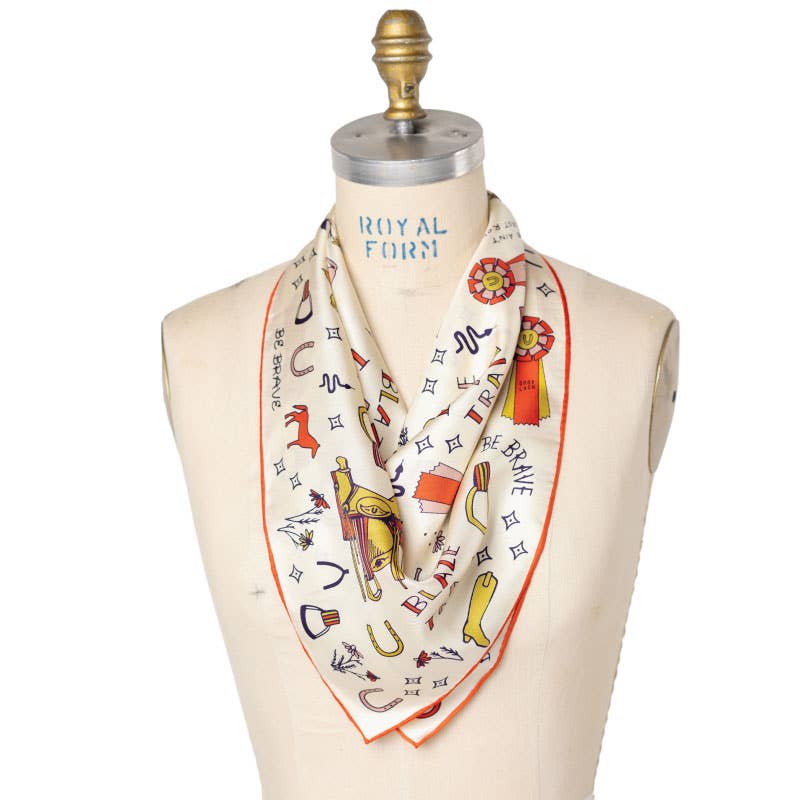 Word Jumble Silk Scarf