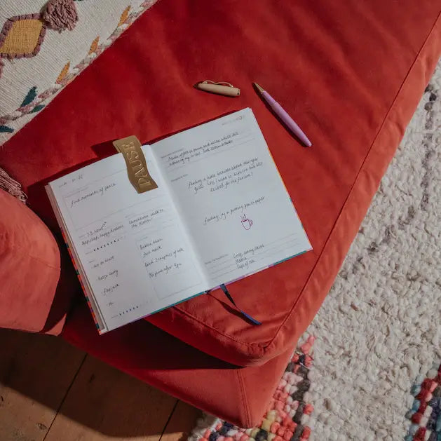 Pause Brass Bookmark