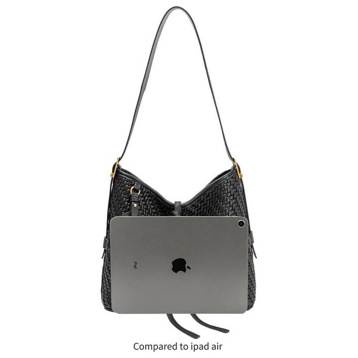 Thalia Vegan Leather Tote Bag - Biscuit