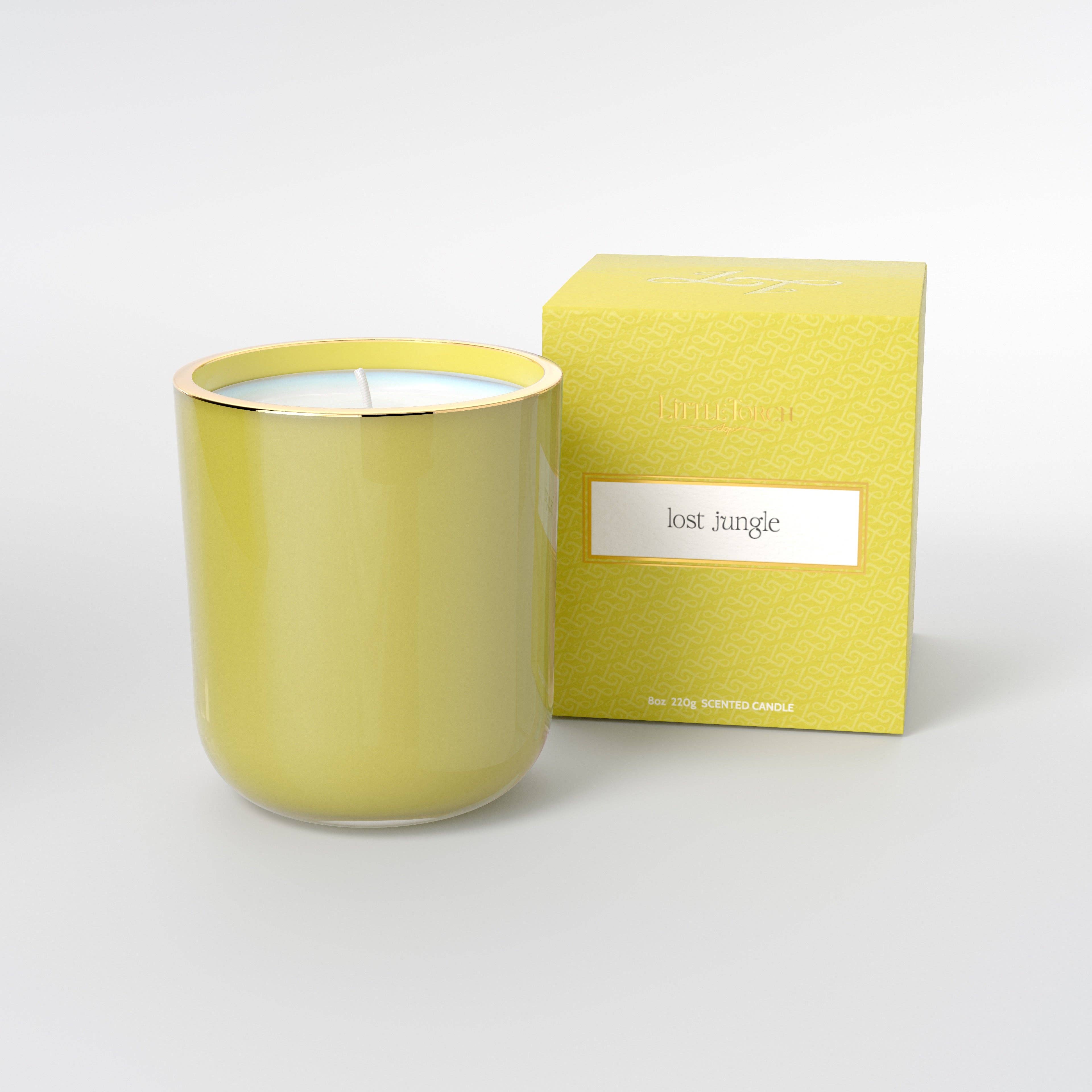 Lost Jungle Glass Candle