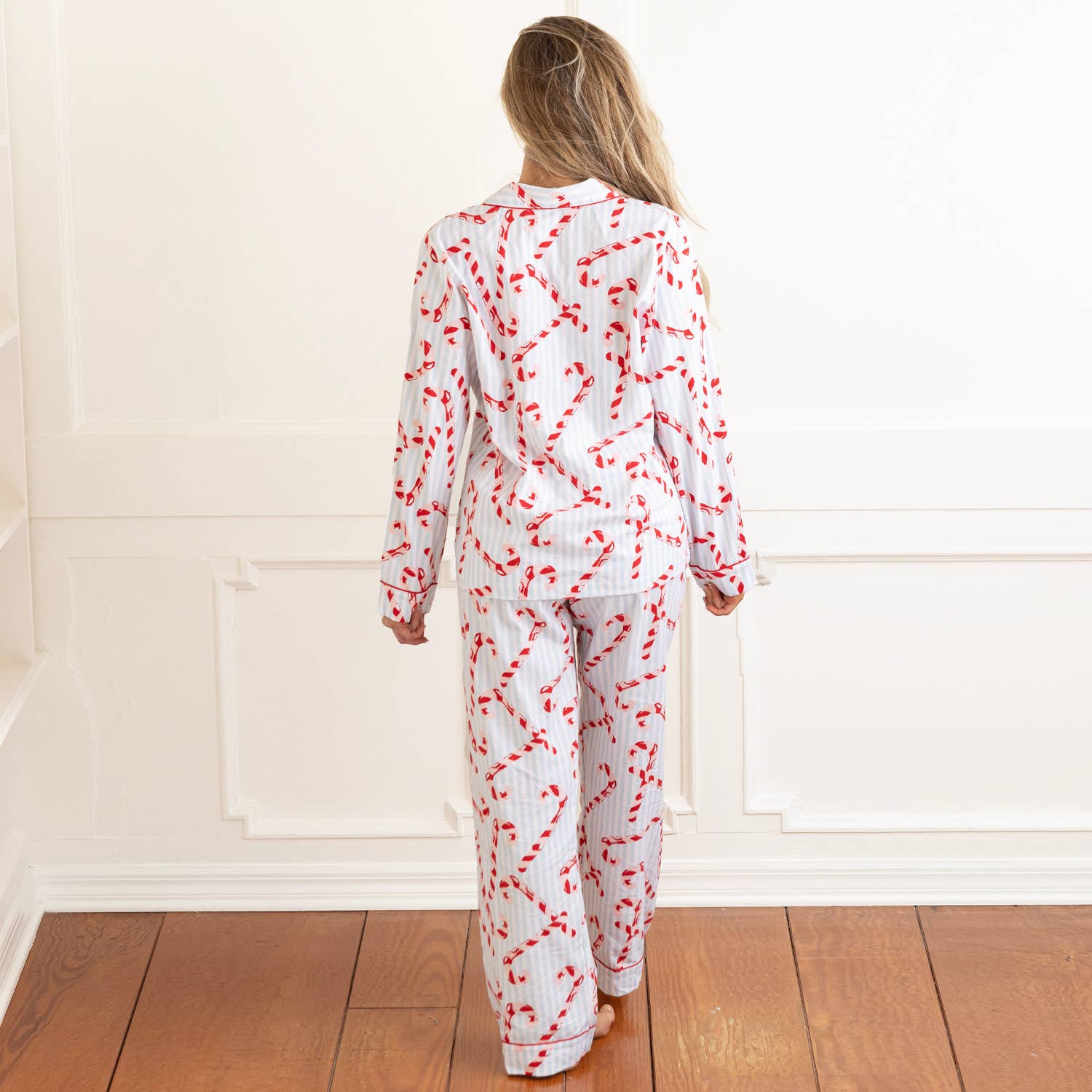 Candy Cane Flannel PJ Set