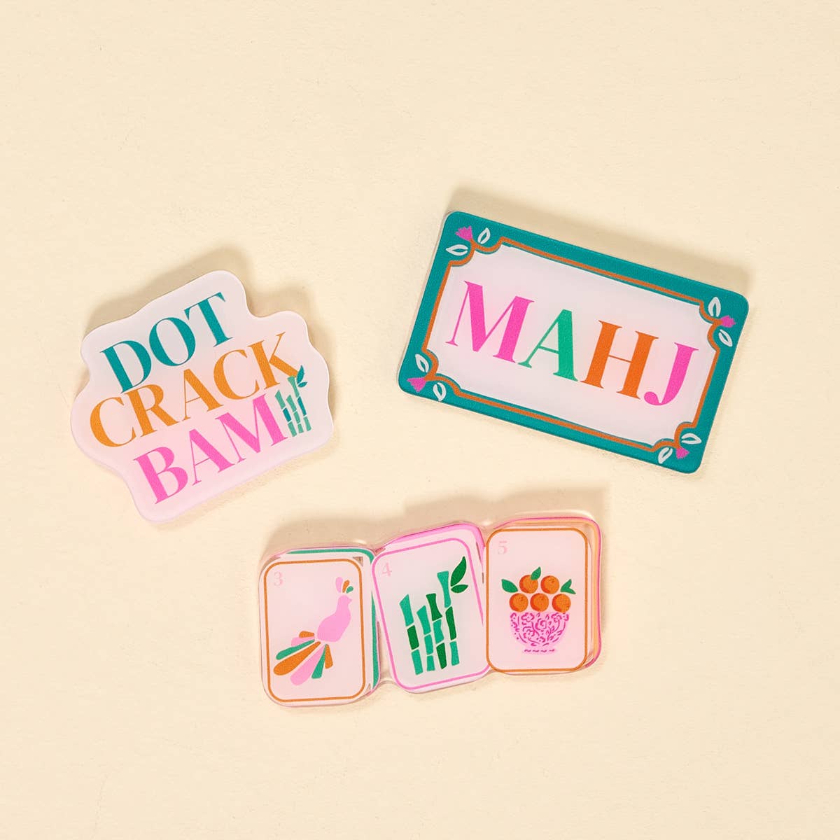 Let's Play Mahjong Little Magnet Set