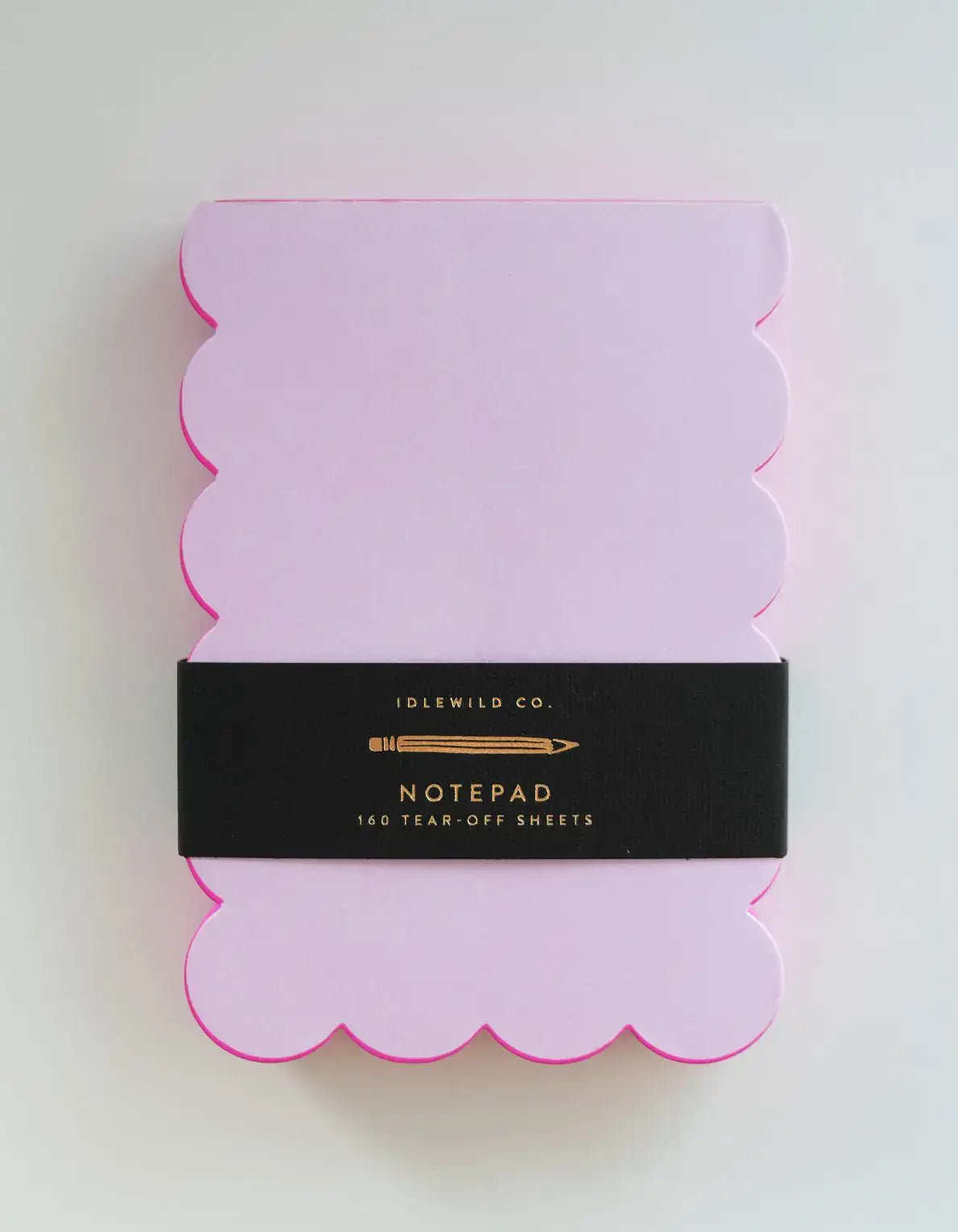 Lilac + Hot Pink Scalloped Notepad