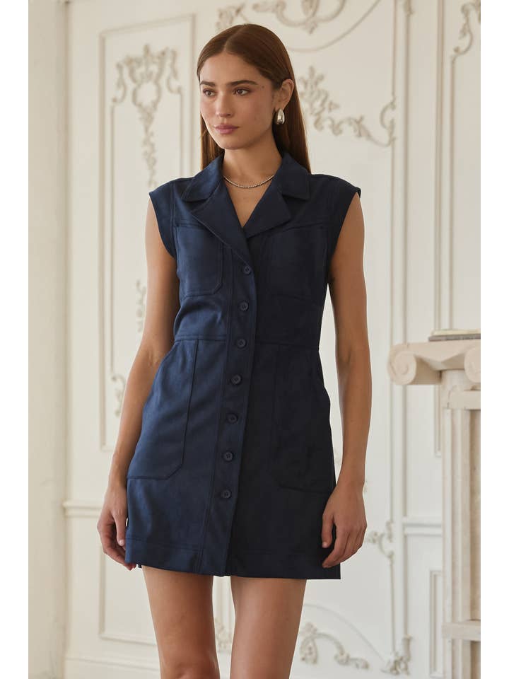 Rosie Faux Suede Mini Dress