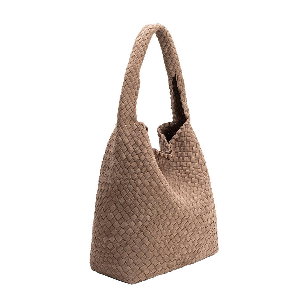 Johanna Clay Suede Vegan Shoulder Bag