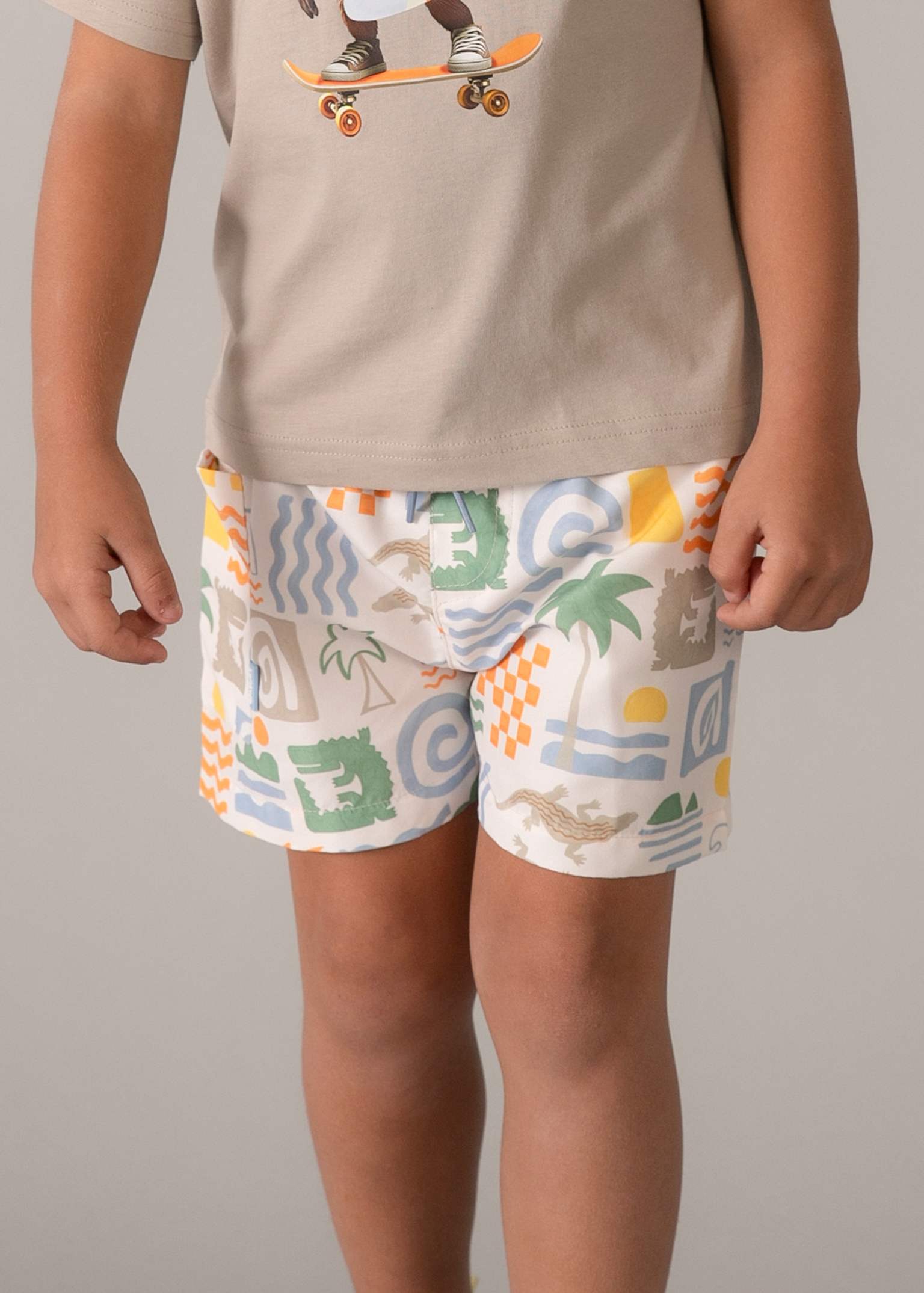 Tropical Print Swim Shorts *FINAL SALE*
