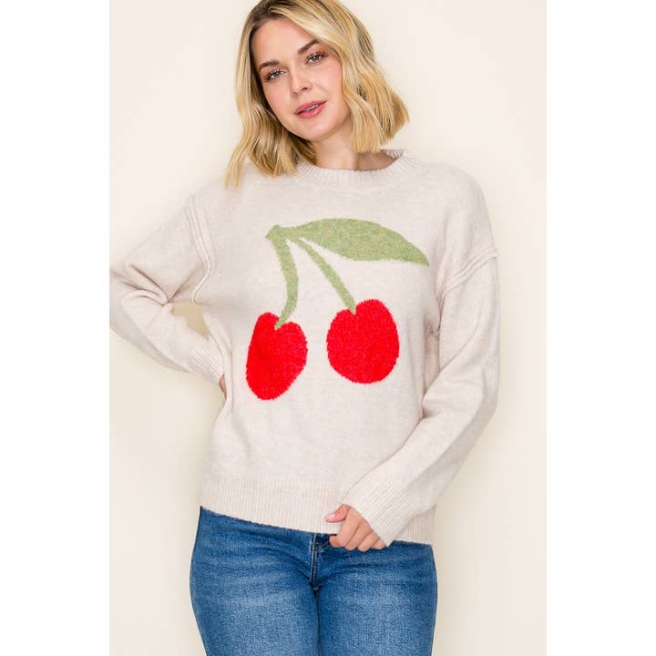 Cherry on Top Knit Sweater