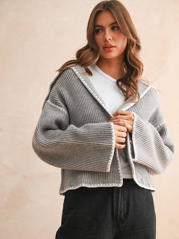 Grey Skies Knit Cardigan
