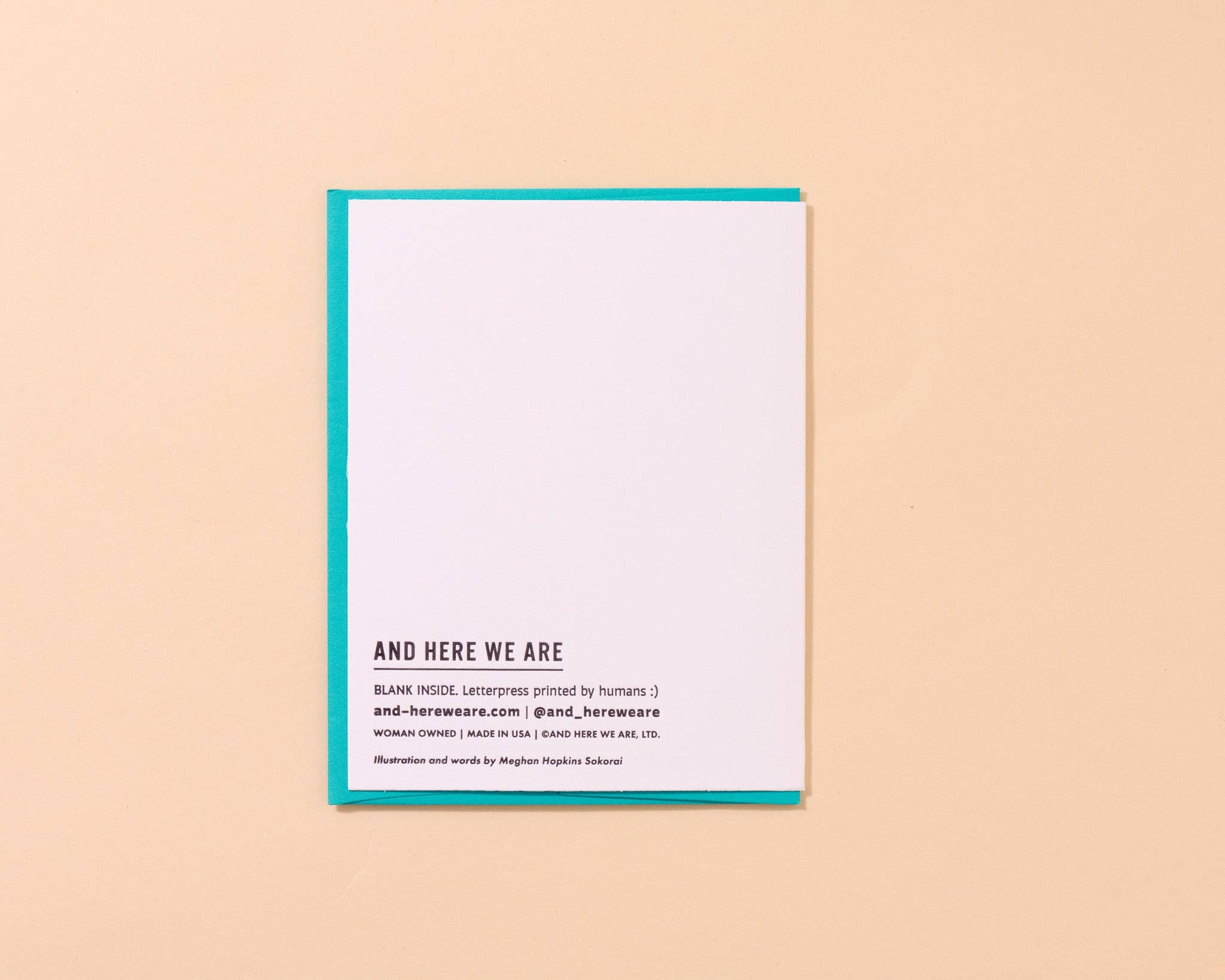 HMD Bruh Letterpress Card