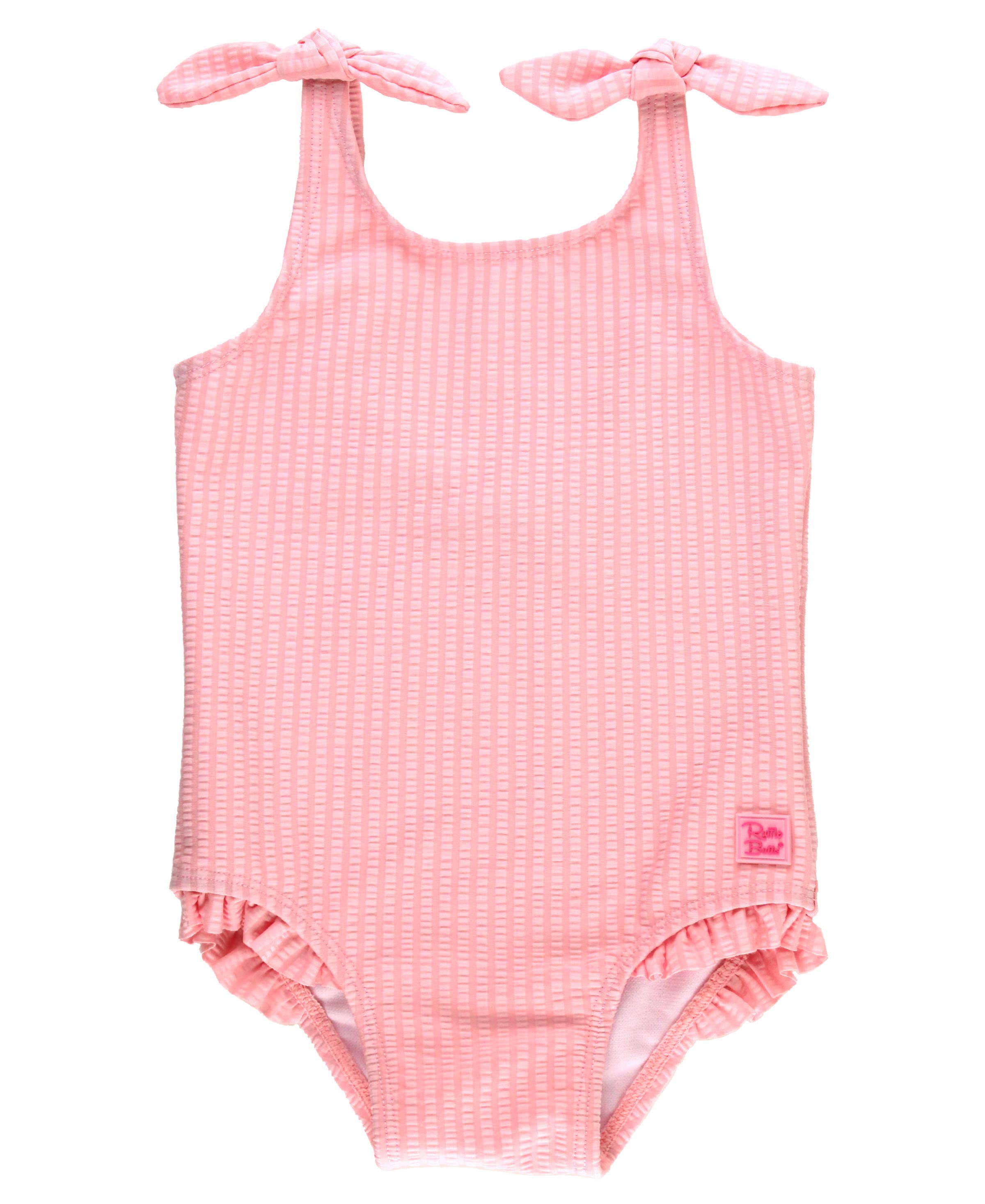 Tie Shoulder One Piece Swimsuit - Pink *FINAL SALE*