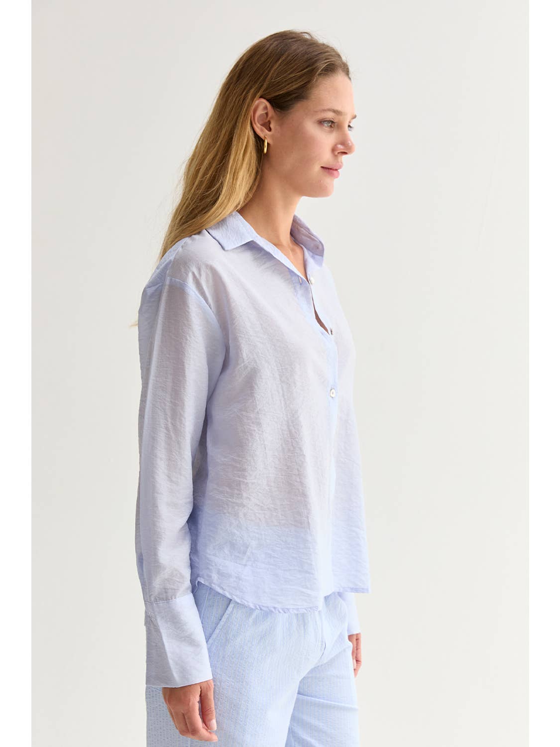 Nadia Sheer Button Up