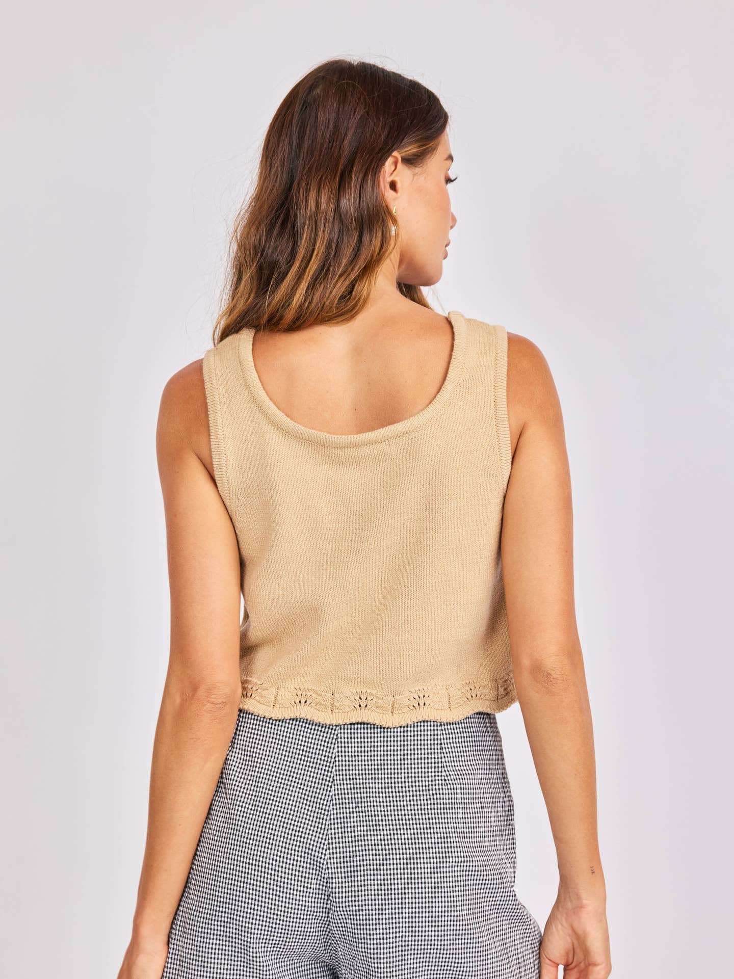 Delmore Scalloped Tank
