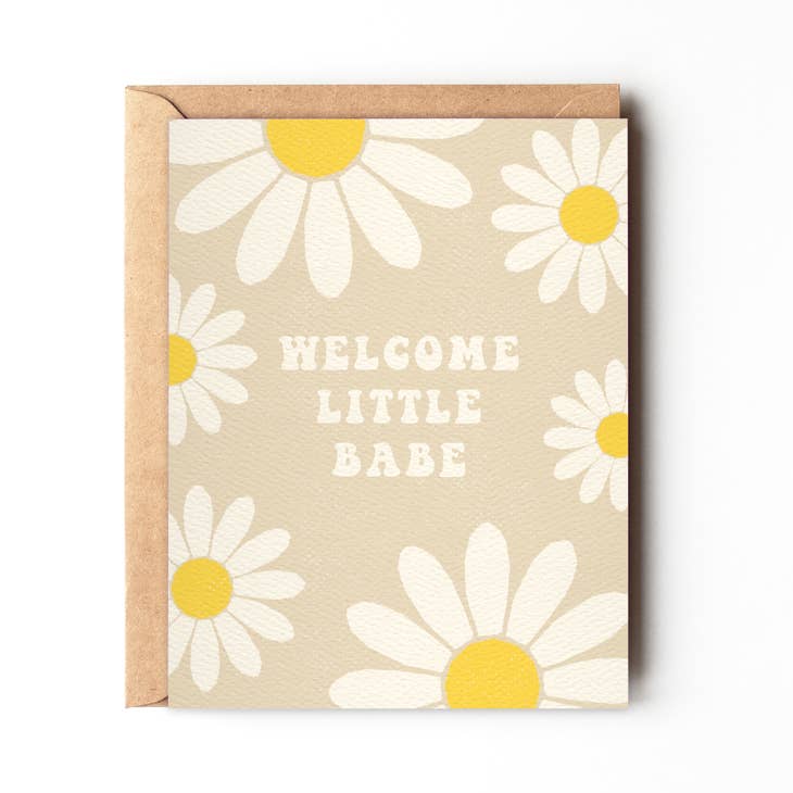 Welcome Little Babe Baby Card