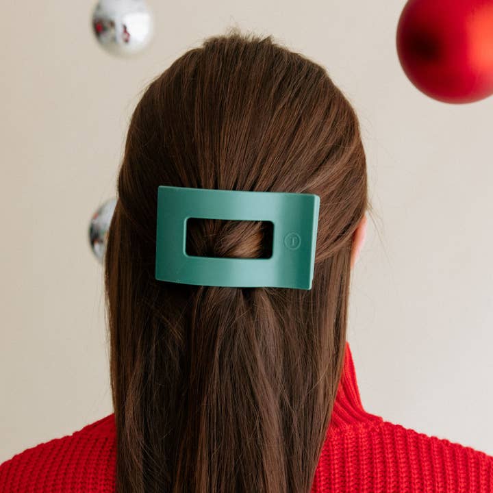 Fir Real Flat Rectangle Hair Clip